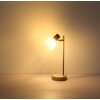 Globo Planta Bordslampa träoptik, Sandfärgad, 1-ljuskällor
