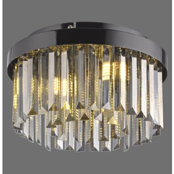 Leuchten Direkt KULUNKA ljuskrona LED Svart, 4-ljuskällor