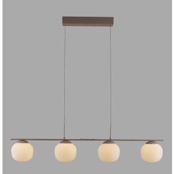 Leuchten Direkt NAMI Pendelbelysning LED Sandfärgad, 4-ljuskällor