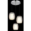 Globo Maribel Pendellampa Krom, 3-ljuskällor