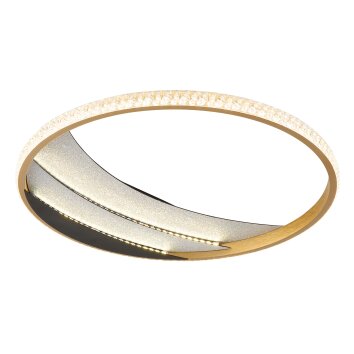 Globo Constance Taklampa LED Krom, Svart, 1-ljuskällor