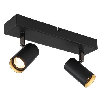 Globo Este Taklampa LED Krom, Svart, 2-ljuskällor