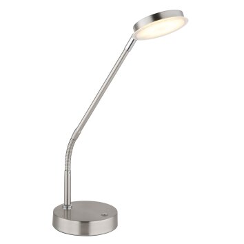 Globo Silvio Bordslampa LED Nickel matt, 1-ljuskällor