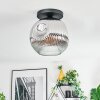 Ripoll Taklampa, kullampa Krom, Klart, Rökfärger, 1-ljuskällor