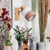 Fallhagen Vägglampa, Väggspotlight Krom, Trä ljus, 1-ljuskällor