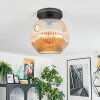 Ripoll Taklampa, kullampa Amber, 1-ljuskällor