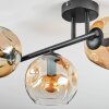 Ripoll Taklampa, kullampa Amber, Klart, 3-ljuskällor