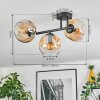 Ripoll Taklampa, kullampa Amber, Klart, 3-ljuskällor