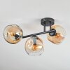 Ripoll Taklampa, kullampa Amber, Klart, 3-ljuskällor