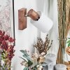 Fallhagen Vägglampa, Väggspotlight Krom, Trä mörkt, 1-ljuskällor