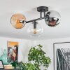 Koyoto Taklampa, kullampa Amber, Krom, Klart, Rökfärger, 3-ljuskällor