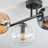 Koyoto Taklampa, kullampa Amber, Krom, Klart, Rökfärger, 3-ljuskällor