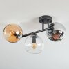 Koyoto Taklampa, kullampa Amber, Krom, Klart, Rökfärger, 3-ljuskällor