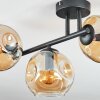 Ripoll Taklampa, kullampa Amber, 3-ljuskällor