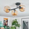 Ripoll Taklampa, kullampa Amber, 3-ljuskällor