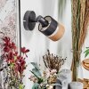 Fallhagen Vägglampa, Väggspotlight Svart, 1-ljuskällor