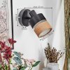Fallhagen Vägglampa, Väggspotlight Svart, 1-ljuskällor