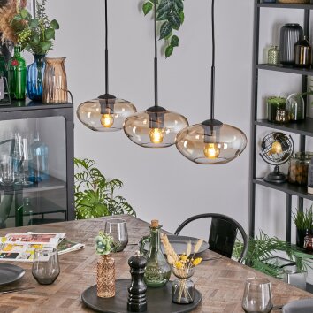 Mertola Pendellampa, Pendelbelysning Amber, Klart, 3-ljuskällor