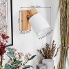 Fallhagen Vägglampa, Väggspotlight Krom, Trä ljus, 1-ljuskällor