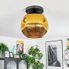 Ripoll Taklampa, kullampa Guld, 1-ljuskällor