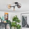 Koyoto Taklampa, kullampa Amber, Klart, Rökfärger, 3-ljuskällor