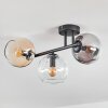 Koyoto Taklampa, kullampa Amber, Klart, Rökfärger, 3-ljuskällor