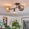 Koyoto Taklampa, kullampa Amber, Klart, Rökfärger, 3-ljuskällor