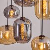 Apedo Pendellampa, kullampa, Pendelbelysning Amber, Rökfärger, 6-ljuskällor