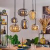 Apedo Pendellampa, kullampa, Pendelbelysning Amber, Rökfärger, 6-ljuskällor