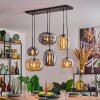 Apedo Pendellampa, kullampa, Pendelbelysning Amber, Rökfärger, 6-ljuskällor