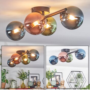 Chehalis Taklampa, kullampa Blå, Grön, Kopparfärg, 4-ljuskällor