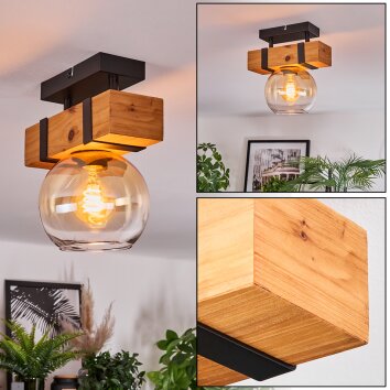 Sernadelo Taklampa, kullampa Naturfärger, Svart, 1-ljuskällor