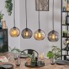 Koyoto Pendellampa, kullampa, Pendelbelysning Amber, Rökfärger, 4-ljuskällor