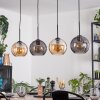 Koyoto Pendellampa, kullampa, Pendelbelysning Amber, Rökfärger, 4-ljuskällor