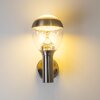 Cordova vägglampa utomhus, Vägglampa LED Färg i rostfritt stål, 1-ljuskällor