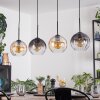 Koyoto Pendellampa, kullampa, Pendelbelysning Amber, Klart, Rökfärger, 4-ljuskällor