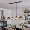 Koyoto Pendellampa, kullampa, Pendelbelysning Amber, Klart, Rökfärger, 4-ljuskällor