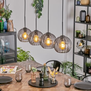 Koyoto Pendellampa, kullampa, Pendelbelysning Rökfärger, 4-ljuskällor
