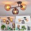 Koyoto Taklampa, kullampa Amber, Rökfärger, 3-ljuskällor