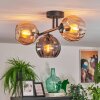 Koyoto Taklampa, kullampa Amber, Rökfärger, 3-ljuskällor
