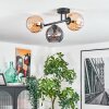 Koyoto Taklampa, kullampa Amber, Rökfärger, 3-ljuskällor