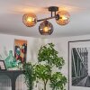 Koyoto Taklampa, kullampa Amber, Rökfärger, 3-ljuskällor