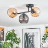 Koyoto Taklampa, kullampa Amber, Rökfärger, 3-ljuskällor