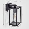 Tourega vägglampa utomhus, Vägglampa Svart, 1-ljuskällor