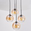 Koyoto Pendellampa, kullampa, Pendelbelysning 35 cm Amber, Klart, 4-ljuskällor