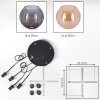 Koyoto Pendellampa, kullampa, Pendelbelysning Amber, Rökfärger, 4-ljuskällor