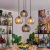 Koyoto Pendellampa, kullampa, Pendelbelysning Amber, Rökfärger, 4-ljuskällor