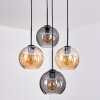 Koyoto Pendellampa, kullampa, Pendelbelysning Amber, Rökfärger, 4-ljuskällor