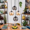 Koyoto Pendellampa, kullampa, Pendelbelysning Amber, Rökfärger, 4-ljuskällor
