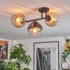 Koyoto Taklampa, kullampa Amber, Klart, Rökfärger, 3-ljuskällor